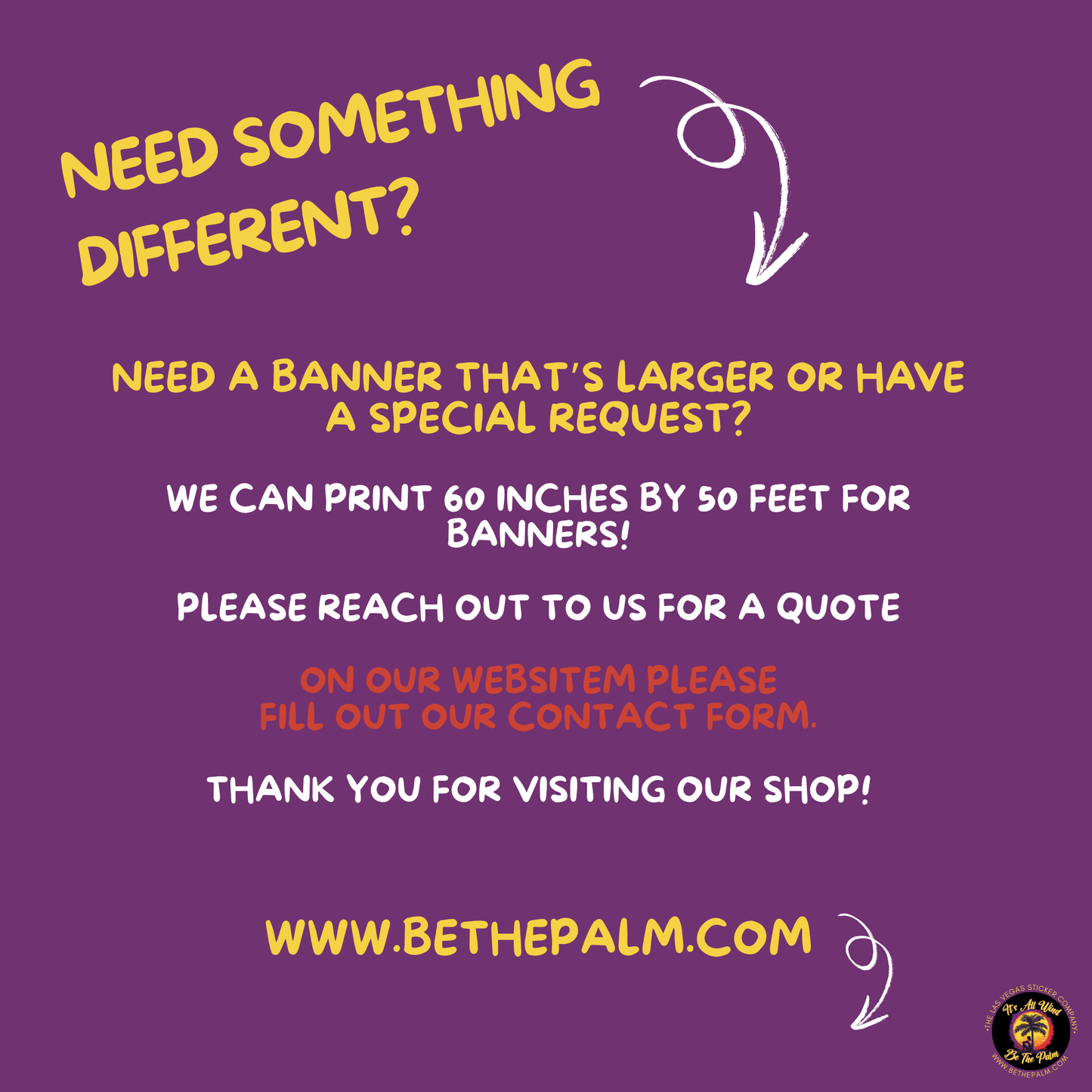 CUSTOM BANNERS!