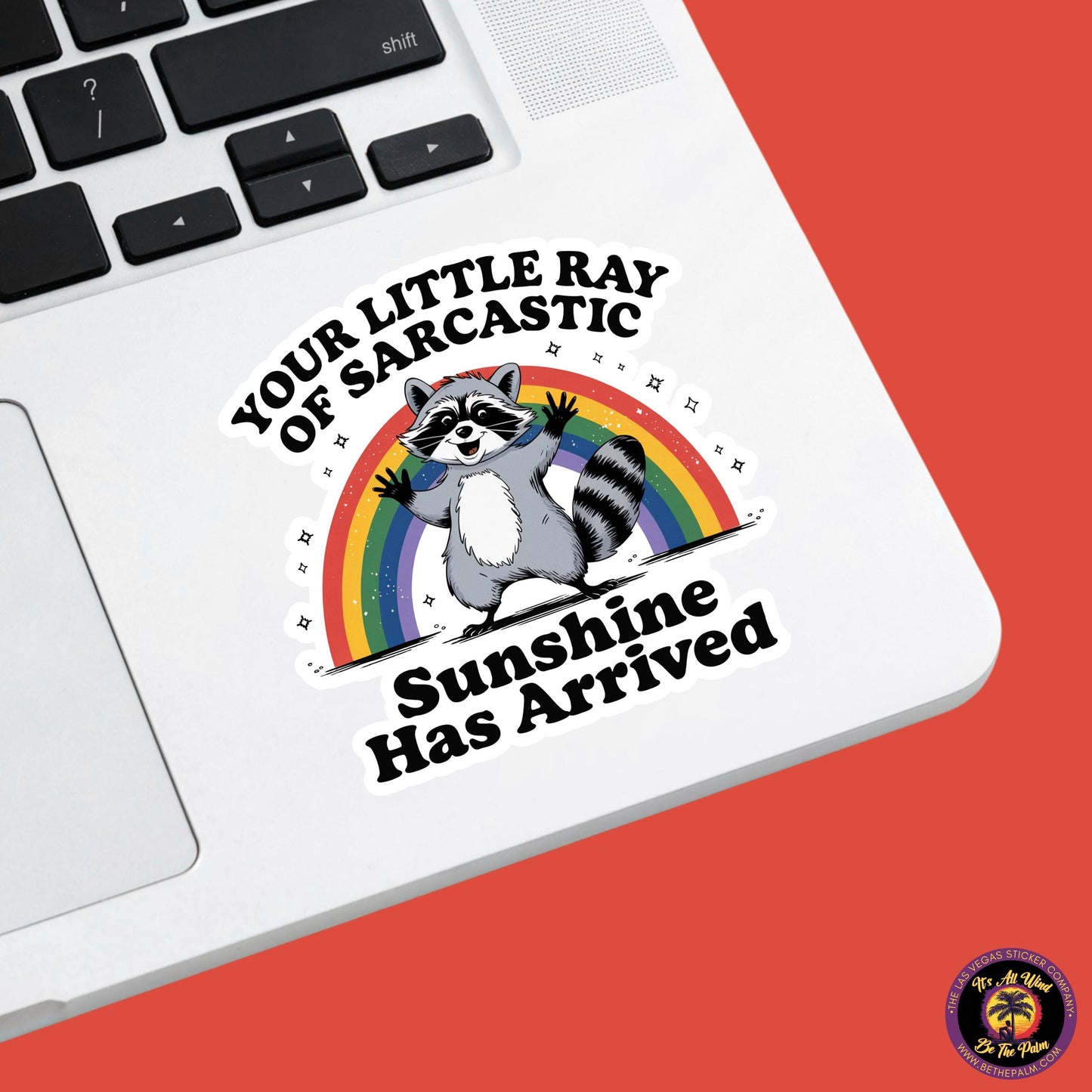 RACCOON STICKER | funny sticker, laptop sticker, stickers, stickers for hydro, vinyl stickers, meme sticker, water bottle sticker