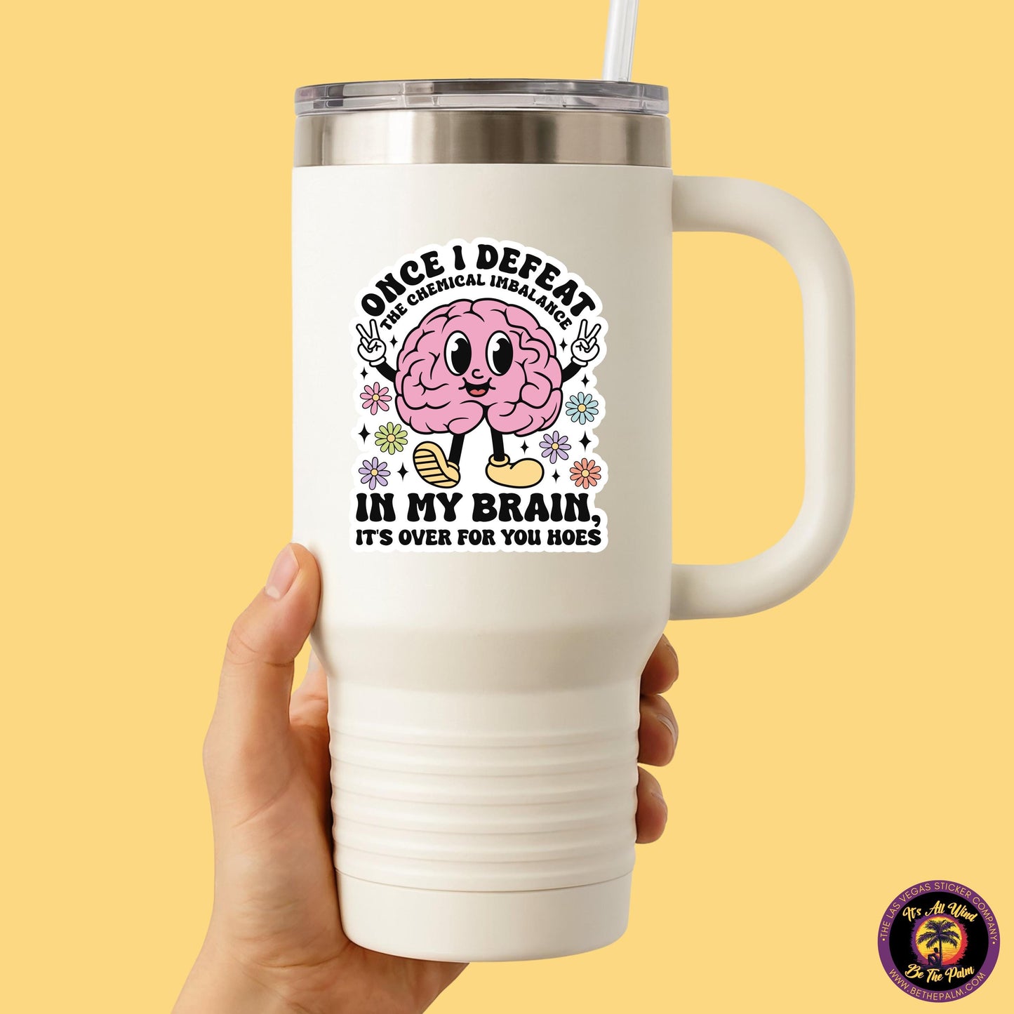 MENTAL HEALTH STICKER | funny sticker, laptop sticker, anxiety, stickers for hydro, vinyl stickers, meme sticker, water bottle sticker