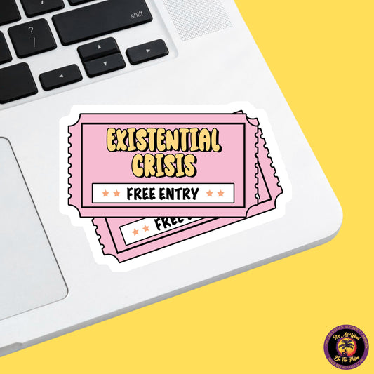 MENTAL HEALTH STICKER | funny sticker, laptop sticker, anxiety, stickers for hydro, vinyl stickers, meme sticker, water bottle sticker