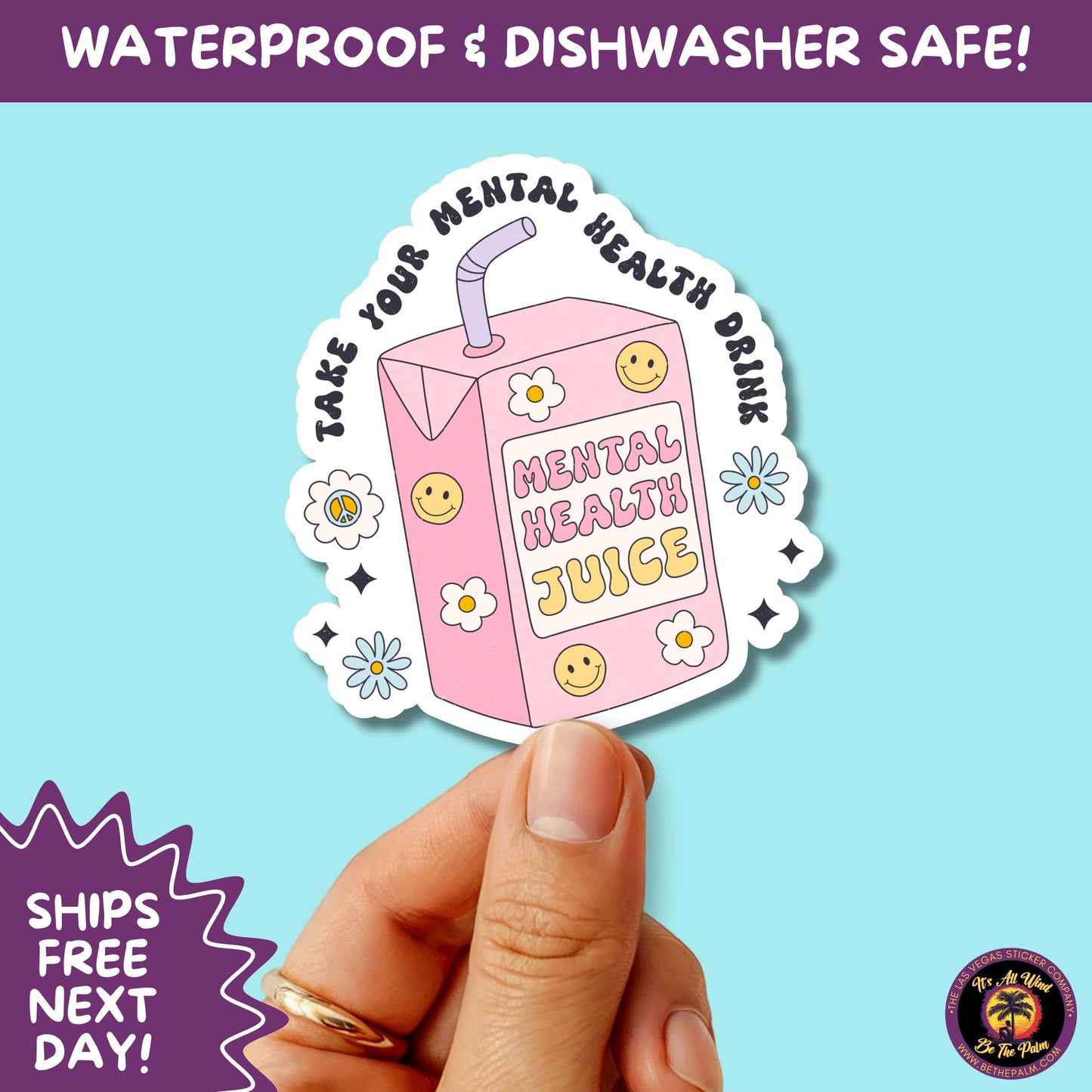 MENTAL HEALTH STICKER | funny sticker, laptop sticker, anxiety, stickers for hydro, vinyl stickers, meme sticker, water bottle sticker