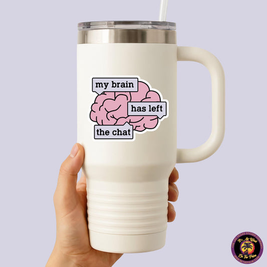 MENTAL HEALTH STICKER | funny sticker, laptop sticker, anxiety, stickers for hydro, vinyl stickers, meme sticker, water bottle sticker