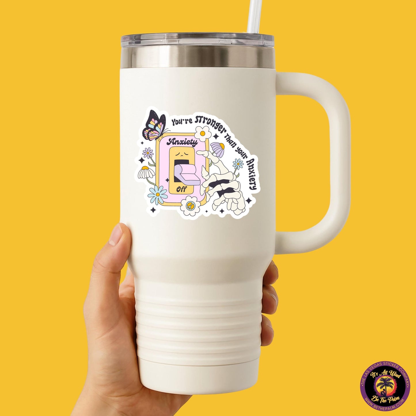 MENTAL HEALTH STICKER | funny sticker, laptop sticker, anxiety, stickers for hydro, vinyl stickers, meme sticker, water bottle sticker