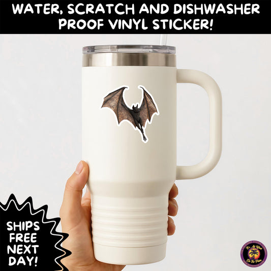 GOTHIC BAT STICKERS | for Alternative Aesthetic Lovers Spooky Vibe Cute Creepy Goth Accessories for Journal Laptop or Water Bottle Decor