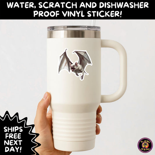 GOTHIC BAT STICKERS | for Alternative Aesthetic Lovers Spooky Vibe Cute Creepy Goth Accessories for Journal Laptop or Water Bottle Decor