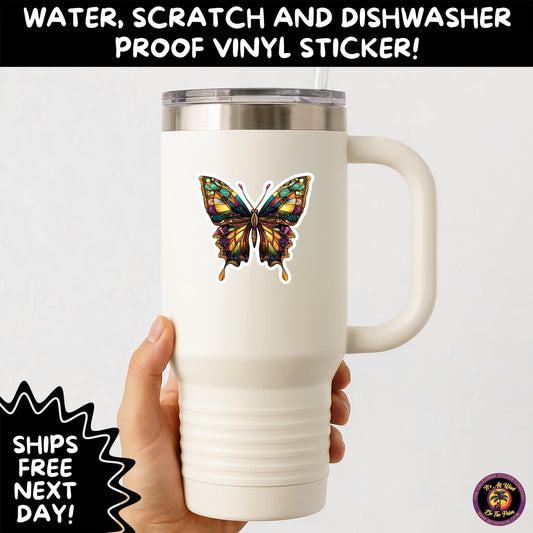 GOTH MOTH STICKERS | Gothic Insect Vinyl Stickers, Dark Aesthetic Stickers for Laptops Journals, Spooky Bug Stickers, Moth Witchy Decor