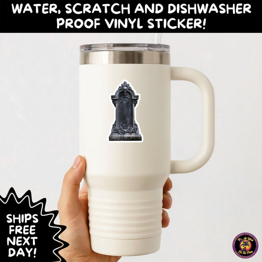 DARK GOTHIC STICKERS β Witchcore, Spooky, Occult, Alternative Vinyl Decals for Journals, Water Bottles, cemetery, headstone, and MacBooks