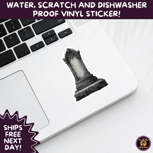 DARK GOTHIC STICKERS Witchcore, Spooky, Occult, Alternative Vinyl Decals for Journals, Water Bottles, cemetery, headstone, and MacBooks