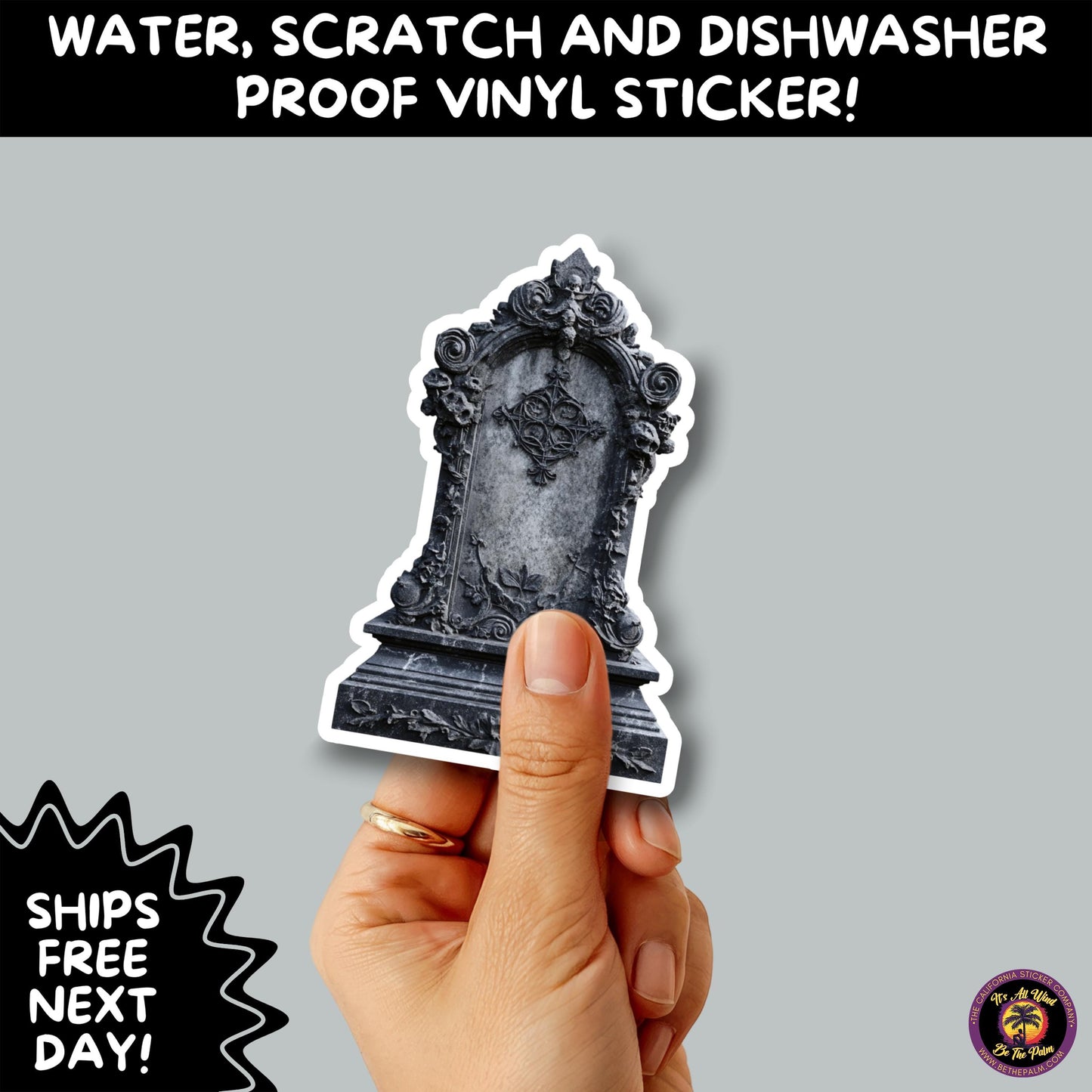DARK GOTHIC STICKERS β Witchcore, Spooky, Occult, Alternative Vinyl Decals for Journals, Water Bottles, cemetery, headstone, and MacBooks