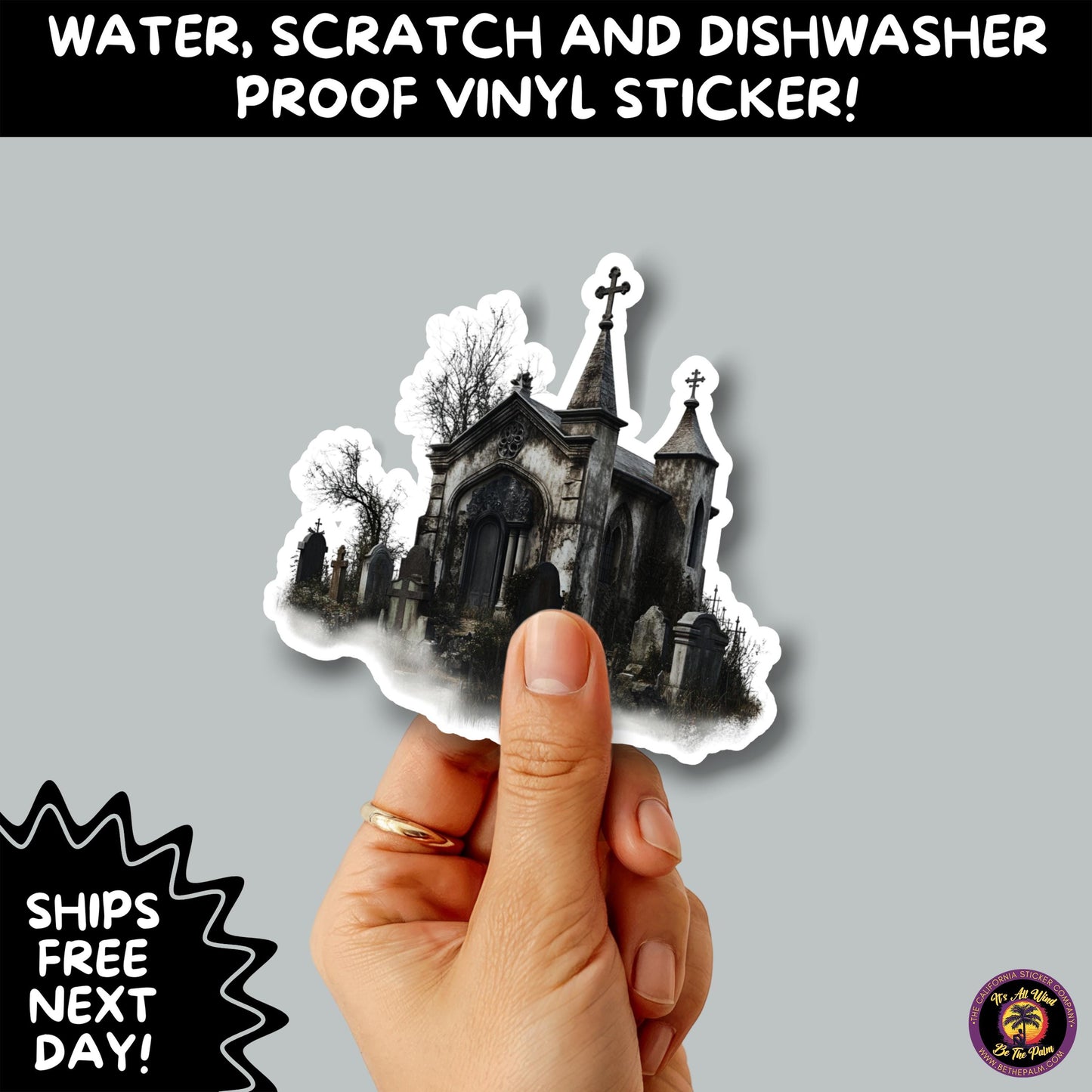DARK GOTHIC STICKERS β Witchcore, Spooky, Occult, Alternative Vinyl Decals for Journals, Water Bottles, cemetery, headstone, and MacBooks