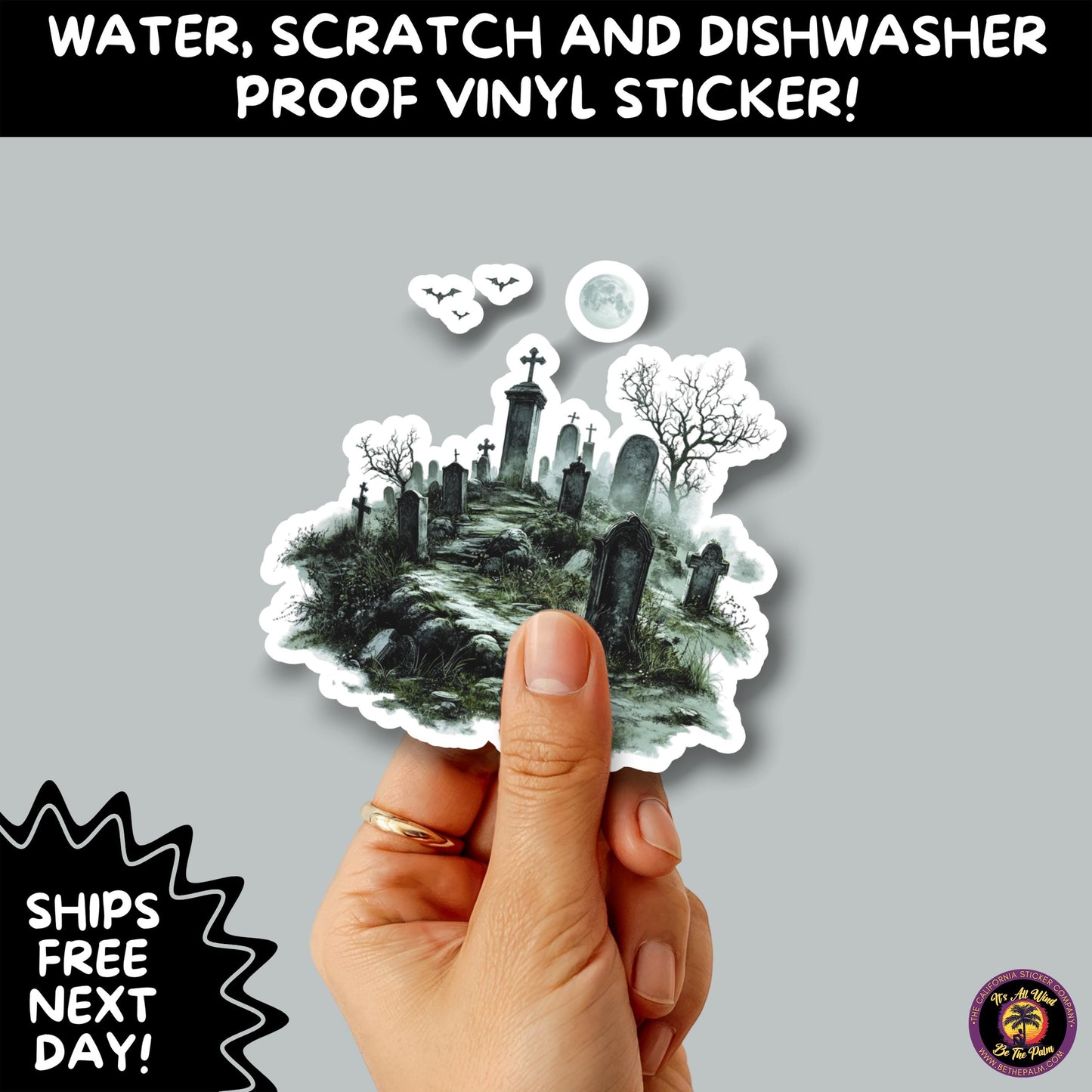 DARK GOTHIC STICKERS β Witchcore, Spooky, Occult, Alternative Vinyl Decals for Journals, Water Bottles, cemetery, headstone, and MacBooks