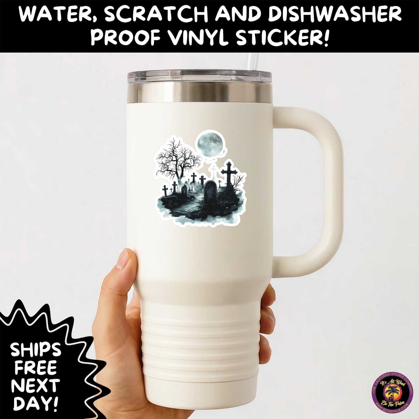 DARK GOTHIC STICKERS – Witchcore, Spooky, Occult, Alternative Vinyl Decals for Journals, Water Bottles, cemetery, headstone, and MacBooks