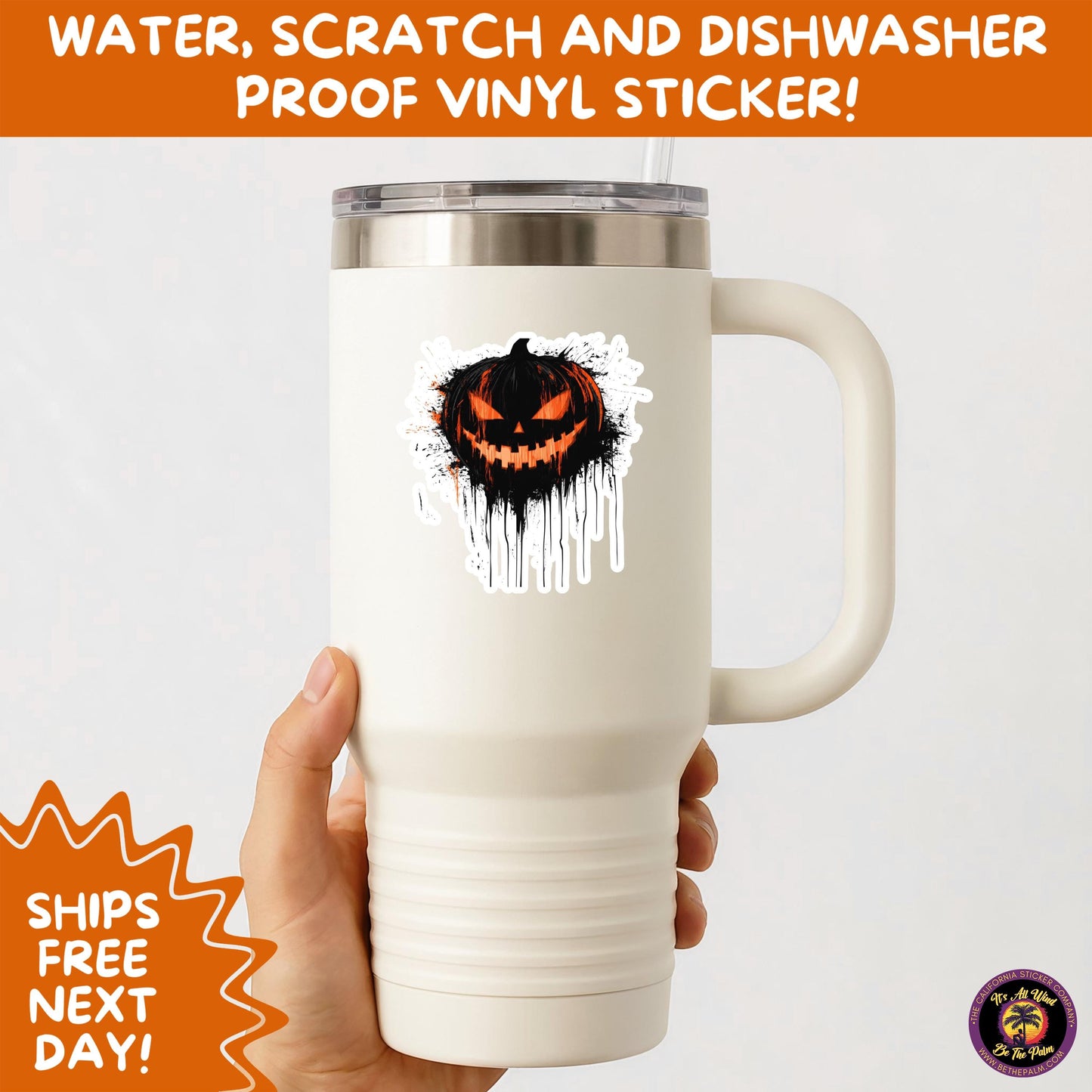 JACK O LANTERN | Aesthetic Halloween Stickers for Planners, Laptops, Water Bottles, and Spooky Autumn Craft Projects