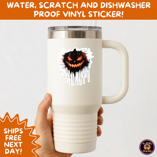 JACK O LANTERN | Aesthetic Halloween Stickers for Planners, Laptops, Water Bottles, and Spooky Autumn Craft Projects