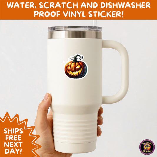 JACK O LANTERN | Aesthetic Halloween Stickers for Planners, Laptops, Water Bottles, and Spooky Autumn Craft Projects