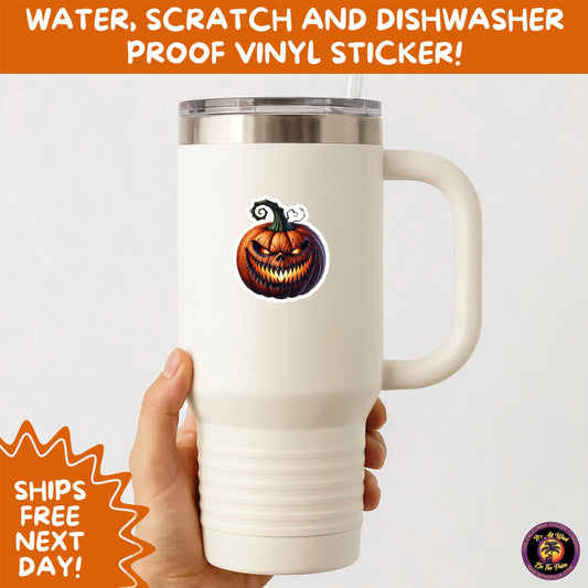 JACK O LANTERN | Aesthetic Halloween Stickers for Planners, Laptops, Water Bottles, and Spooky Autumn Craft Projects