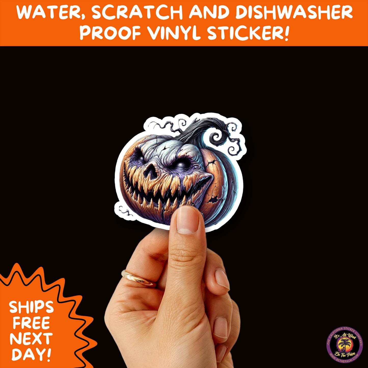 JACK O LANTERN | Aesthetic Halloween Stickers for Planners, Laptops, Water Bottles, and Spooky Autumn Craft Projects