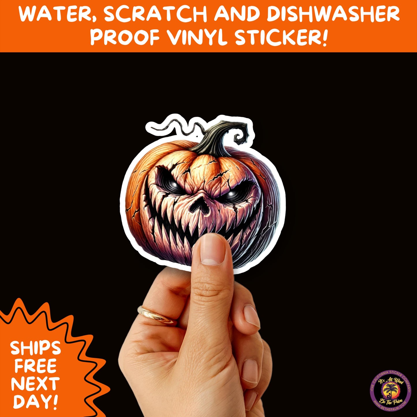 JACK O LANTERN | Aesthetic Halloween Stickers for Planners, Laptops, Water Bottles, and Spooky Autumn Craft Projects