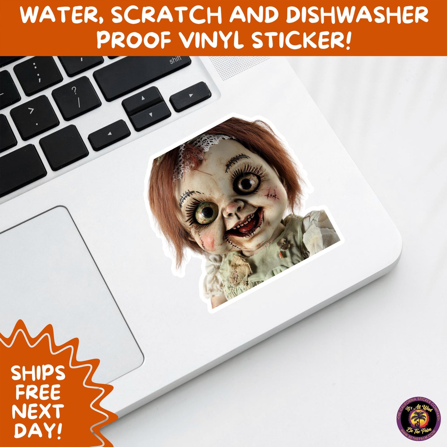 HORROR DOLL STICKERS Spooky Cute Creepy Girl Stickers β Perfect for Halloween, Scrapbooking, and Horror Aesthetic Fans