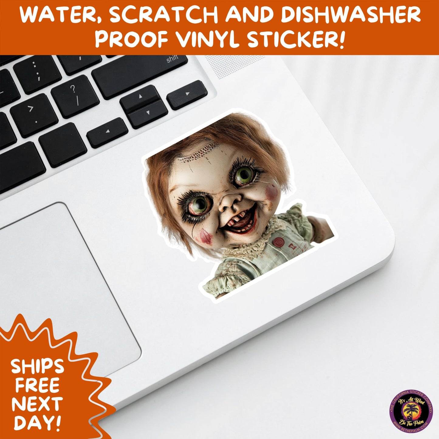 HORROR DOLL STICKERS Spooky Cute Creepy Girl Stickers β Perfect for Halloween, Scrapbooking, and Horror Aesthetic Fans
