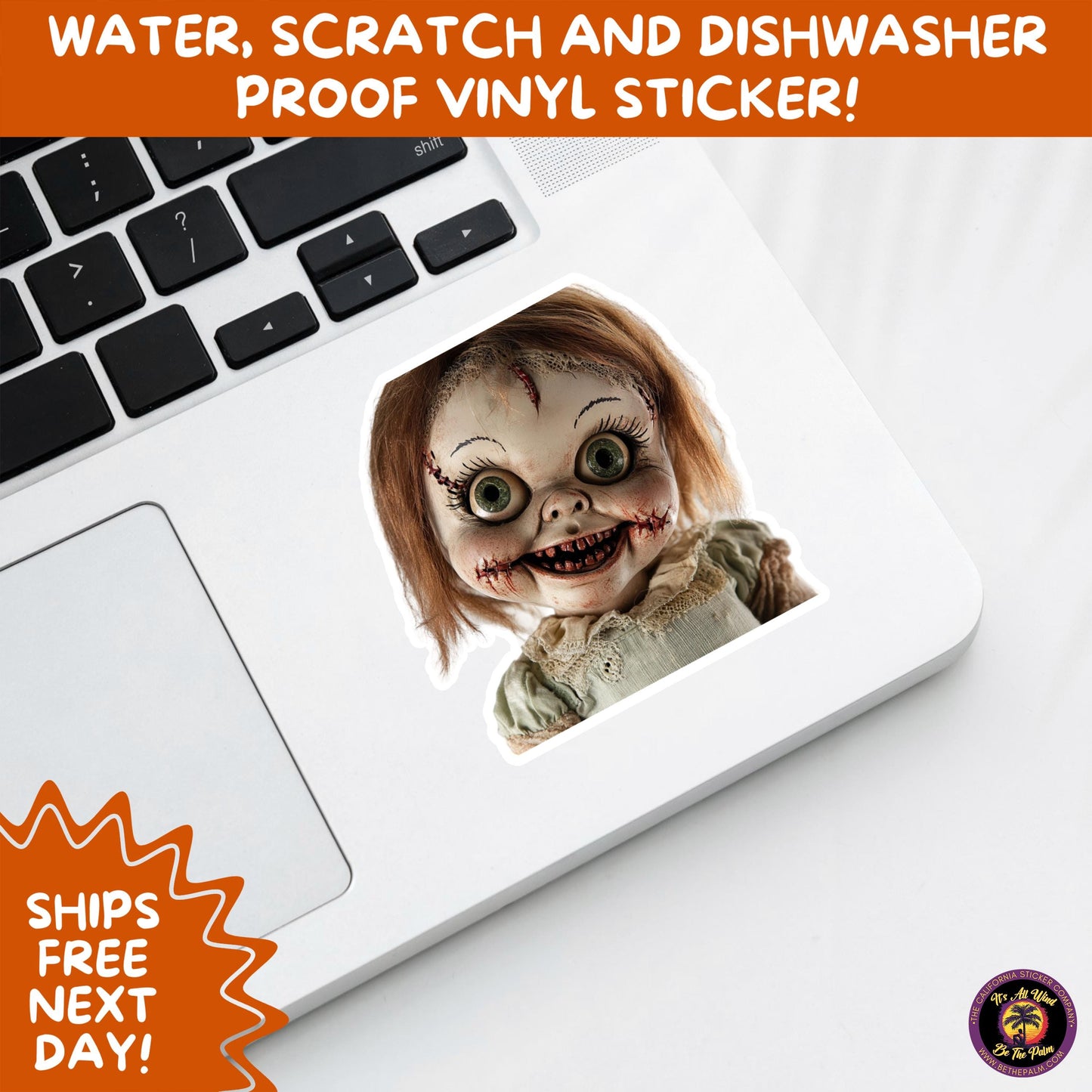 HORROR DOLL STICKERS Spooky Cute Creepy Girl Stickers β Perfect for Halloween, Scrapbooking, and Horror Aesthetic Fans