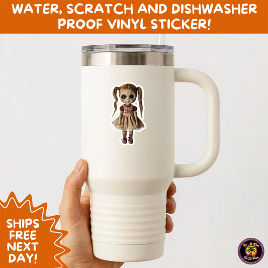 HORROR DOLL STICKERS Spooky Cute Creepy Girl Stickers Perfect for Halloween, Scrapbooking, and Horror Aesthetic Fans