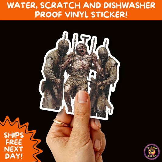 GORE HORROR STICKERS | Creepy Vibe Aesthetic – Blood, Skulls, Guts, and Creepy Vinyl Art for Halloween and Alternative Style Fans