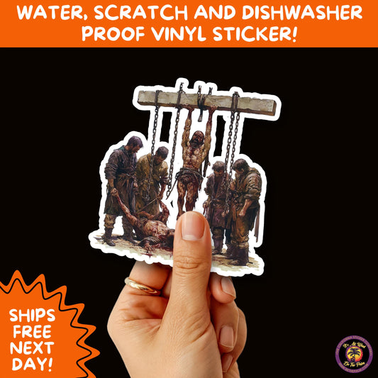 GORE HORROR STICKERS | Creepy Vibe Aesthetic – Blood, Skulls, Guts, and Creepy Vinyl Art for Halloween and Alternative Style Fans