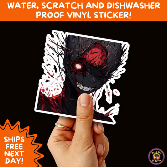 GORE HORROR STICKERS | Creepy Vibe Aesthetic Blood, Skulls, Guts, and Creepy Vinyl Art for Halloween and Alternative Style Fans