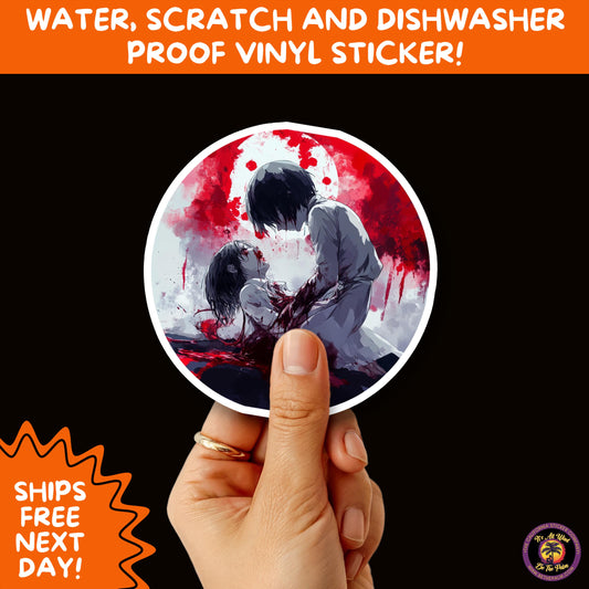 GORE HORROR STICKERS | Creepy Vibe Aesthetic – Blood, Skulls, Guts, and Creepy Vinyl Art for Halloween and Alternative Style Fans