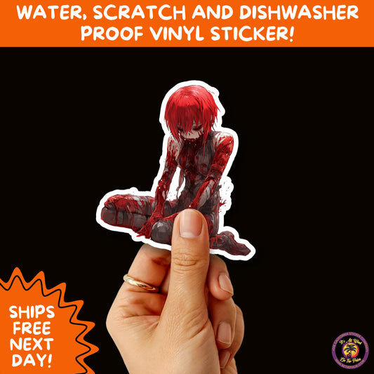 GORE HORROR STICKERS | Creepy Vibe Aesthetic Blood, Skulls, Guts, and Creepy Vinyl Art for Halloween and Alternative Style Fans