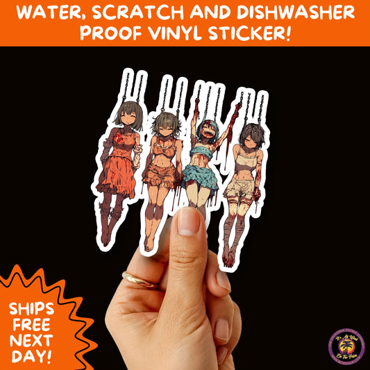 GORE HORROR STICKERS | Creepy Vibe Aesthetic – Blood, Skulls, Guts, and Creepy Vinyl Art for Halloween and Alternative Style Fans