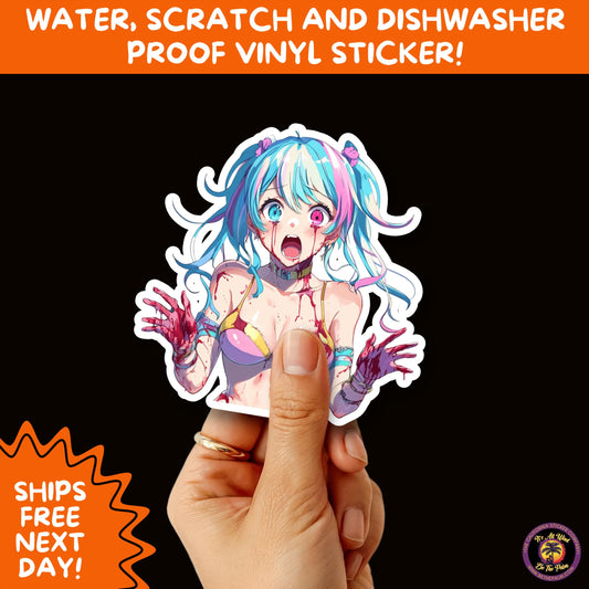 GORE HORROR STICKERS | Creepy Vibe Aesthetic Blood, Skulls, Guts, and Creepy Vinyl Art for Halloween and Alternative Style Fans