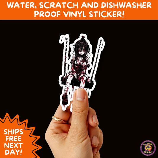 GORE HORROR STICKERS | Creepy Vibe Aesthetic – Blood, Skulls, Guts, and Creepy Vinyl Art for Halloween and Alternative Style Fans