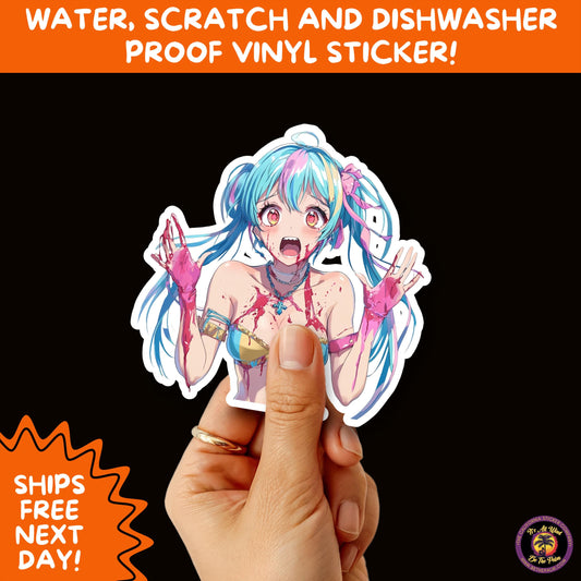 GORE HORROR STICKERS | Creepy Vibe Aesthetic – Blood, Skulls, Guts, and Creepy Vinyl Art for Halloween and Alternative Style Fans