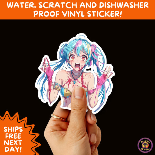 GORE HORROR STICKERS | Creepy Vibe Aesthetic – Blood, Skulls, Guts, and Creepy Vinyl Art for Halloween and Alternative Style Fans