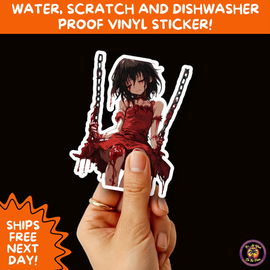 GORE HORROR STICKERS | Creepy Vibe Aesthetic β Blood, Skulls, Guts, and Creepy Vinyl Art for Halloween and Alternative Style Fans