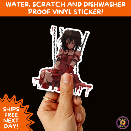 GORE HORROR STICKERS | Creepy Vibe Aesthetic – Blood, Skulls, Guts, and Creepy Vinyl Art for Halloween and Alternative Style Fans