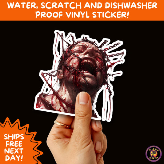 GORE HORROR STICKERS | Creepy Vibe Aesthetic β Blood, Skulls, Guts, and Creepy Vinyl Art for Halloween and Alternative Style Fans