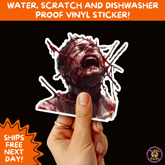 GORE HORROR STICKERS | Creepy Vibe Aesthetic – Blood, Skulls, Guts, and Creepy Vinyl Art for Halloween and Alternative Style Fans