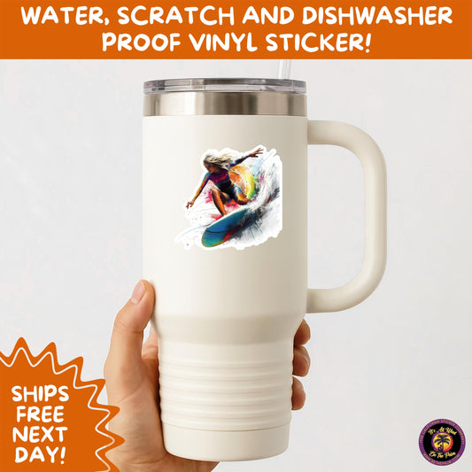 FUN BEACH STICKERS with Bikini Designs, Perfect for Travel Journals, Water Bottles, Tumblers, Laptops, Scrapbooks, and Summer Decor