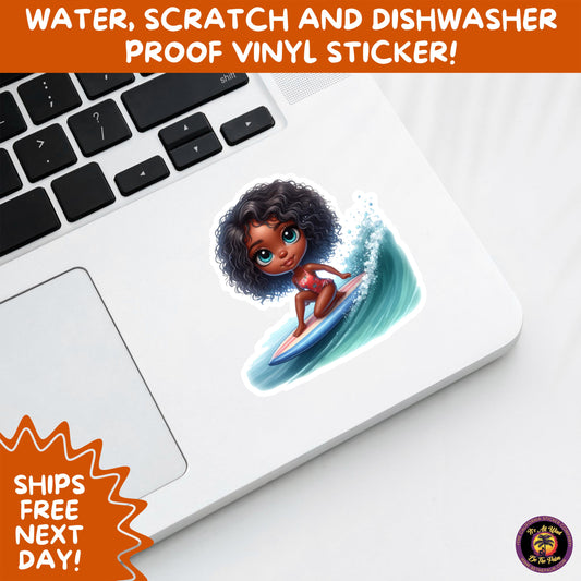 FUN BEACH STICKERS with Bikini Designs, Perfect for Travel Journals, Water Bottles, Tumblers, Laptops, Scrapbooks, and Summer Decor