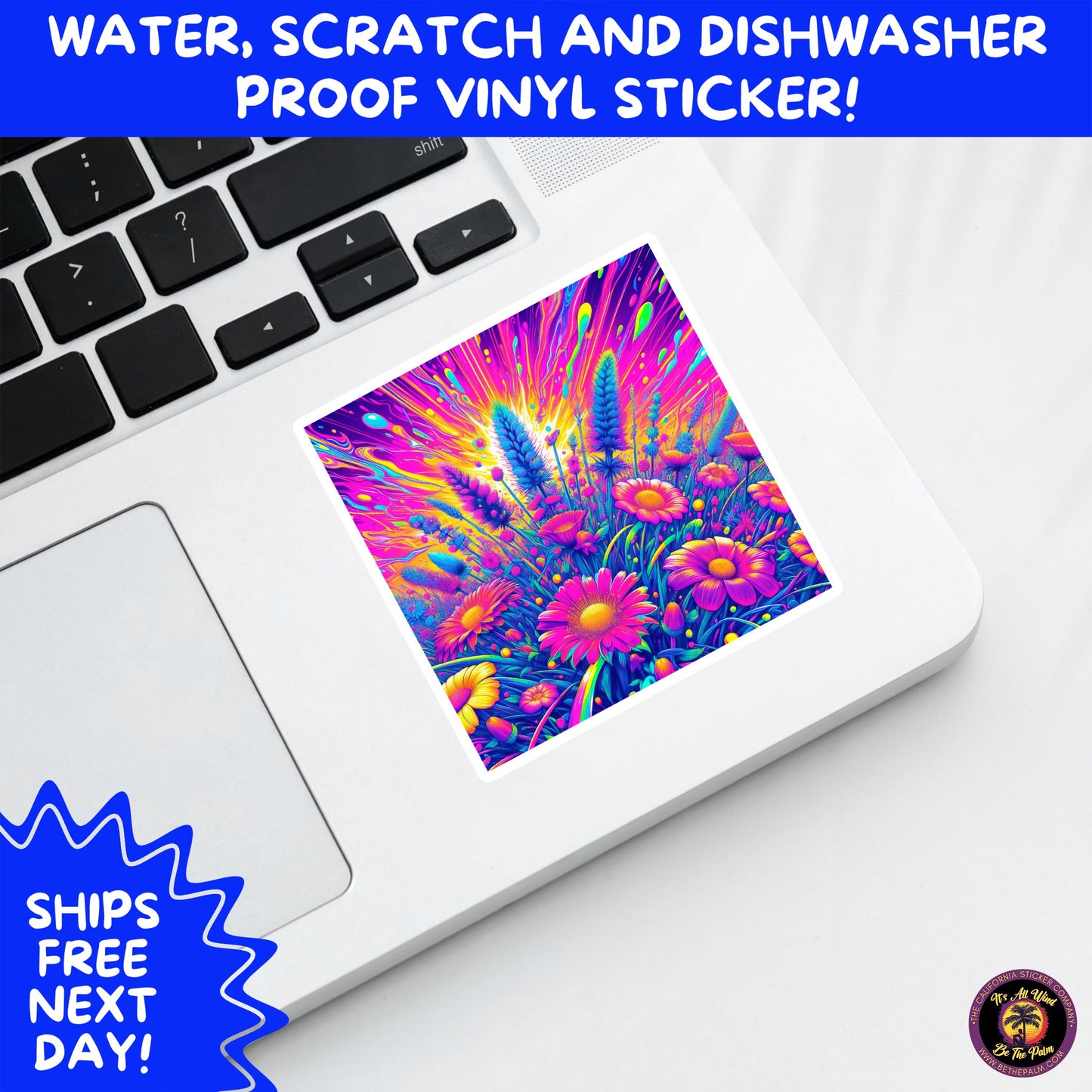 PSYCHEDELIC ART STICKERS | Trippy Groovy Vinyl Decals for Journals, Water Bottles, Laptops, Hippie Aesthetic Stickers for Vibe Lovers