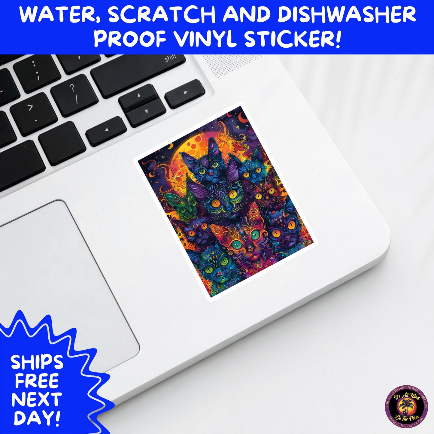 PSYCHEDELIC ART STICKERS | Trippy Groovy Vinyl Decals for Journals, Water Bottles, Laptops, Hippie Aesthetic Stickers for Vibe Lovers