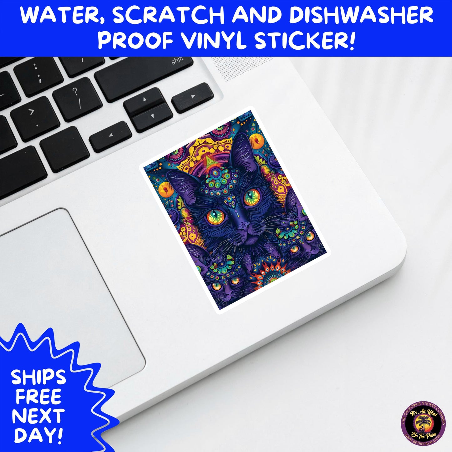 PSYCHEDELIC ART STICKERS | Trippy Groovy Vinyl Decals for Journals, Water Bottles, Laptops, Hippie Aesthetic Stickers for Vibe Lovers