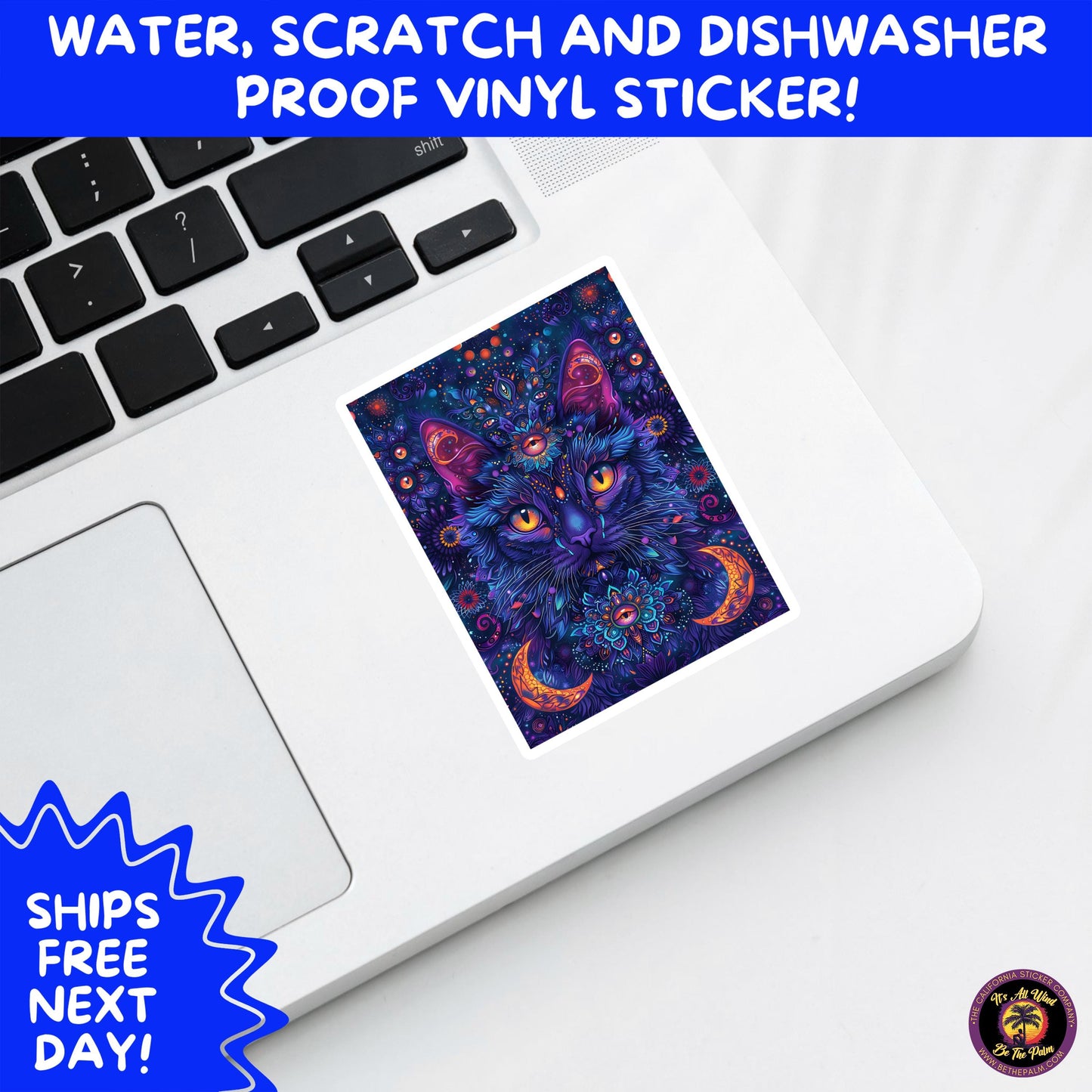 PSYCHEDELIC ART STICKERS | Trippy Groovy Vinyl Decals for Journals, Water Bottles, Laptops, Hippie Aesthetic Stickers for Vibe Lovers