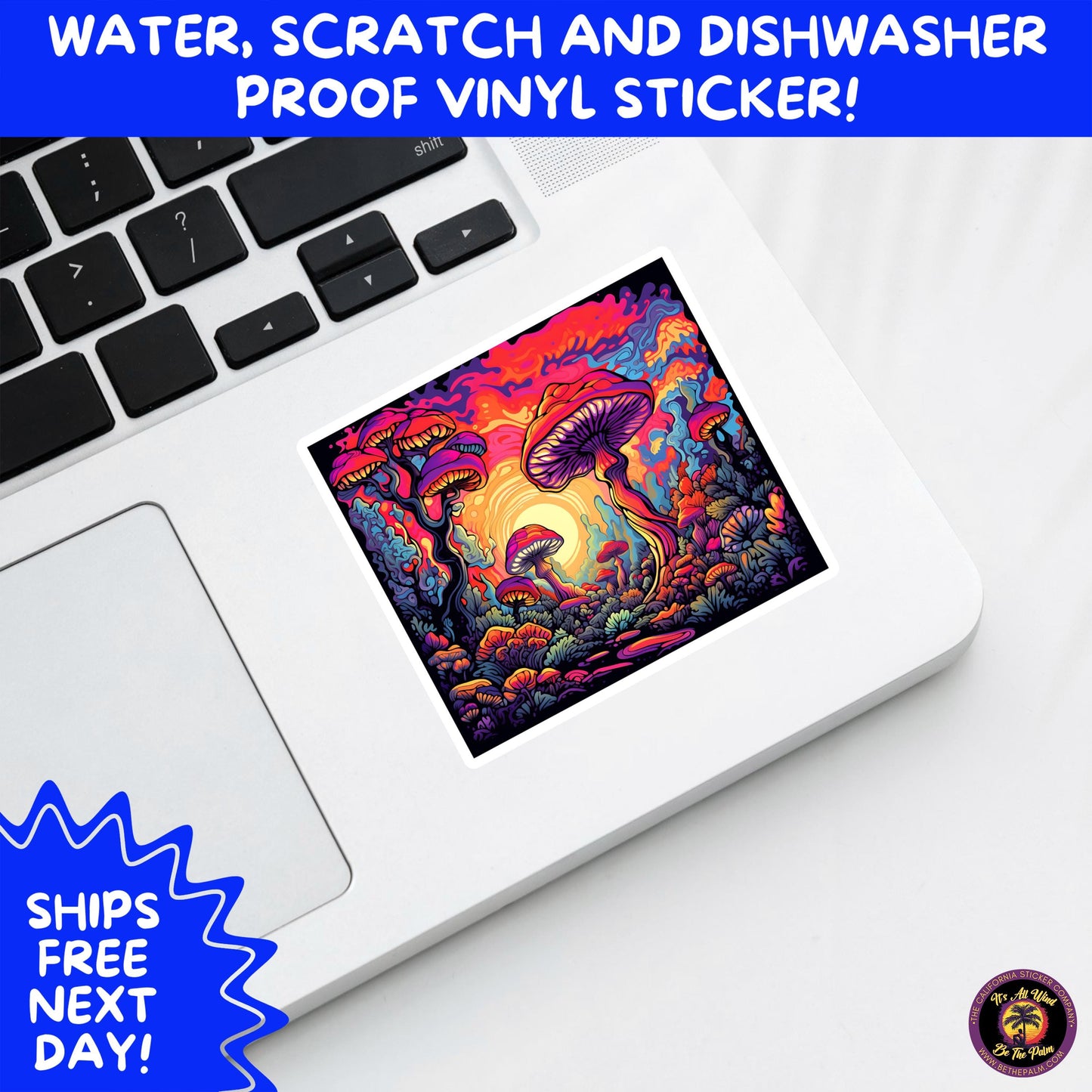 PSYCHEDELIC ART STICKERS | Trippy Groovy Vinyl Decals for Journals, Water Bottles, Laptops, Hippie Aesthetic Stickers for Vibe Lovers