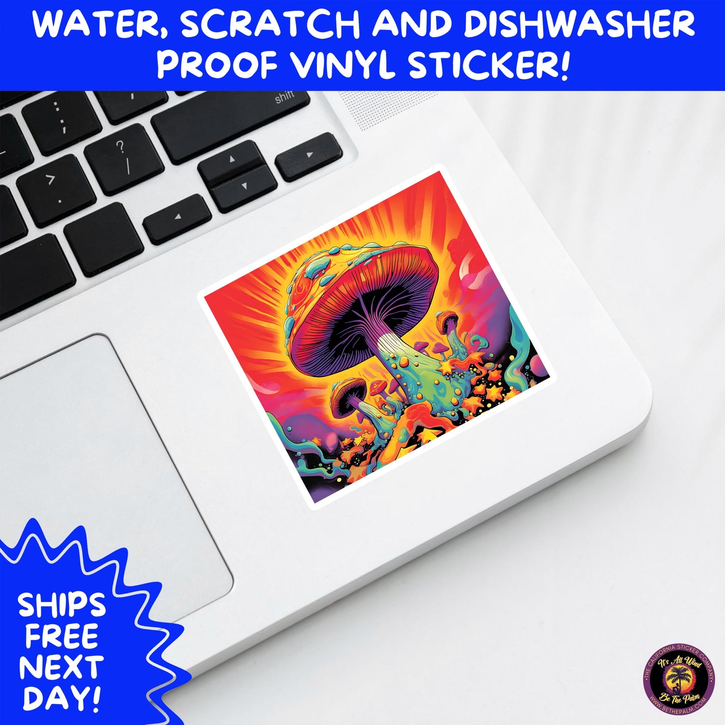 PSYCHEDELIC ART STICKERS | Trippy Groovy Vinyl Decals for Journals, Water Bottles, Laptops, Hippie Aesthetic Stickers for Vibe Lovers