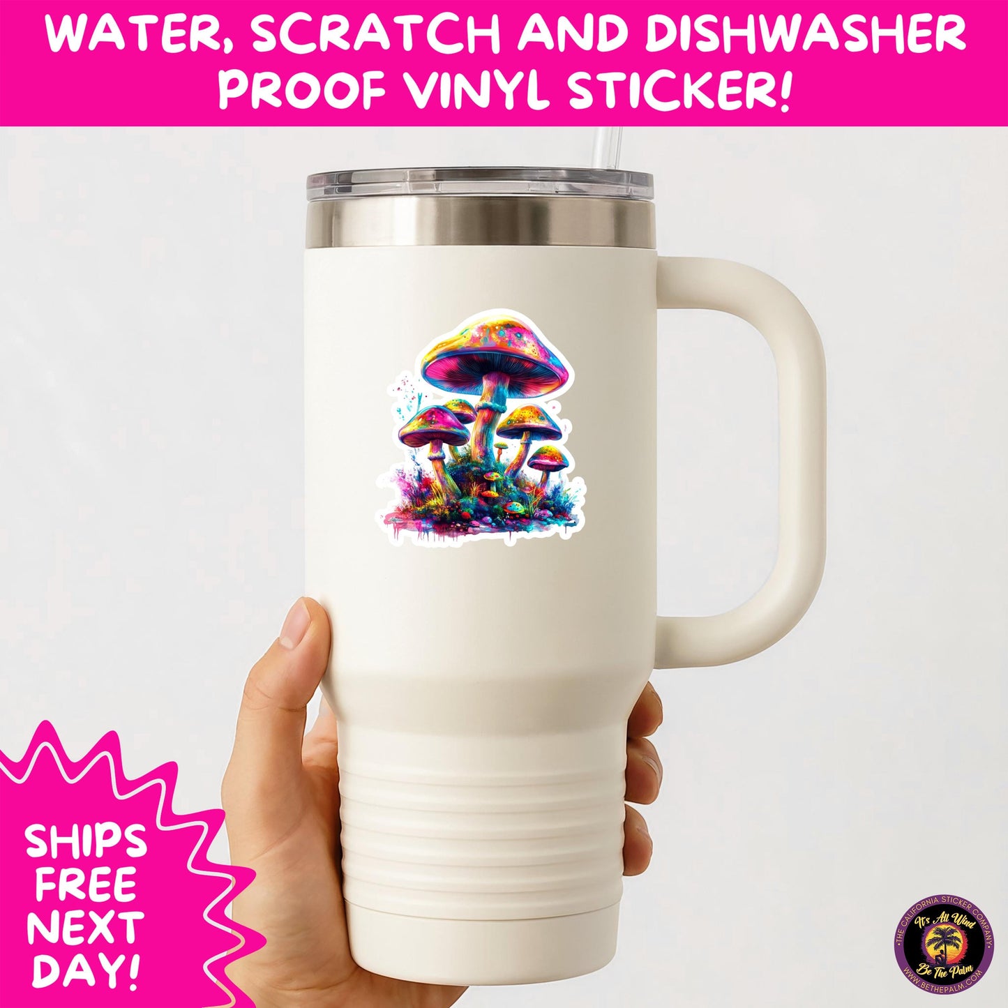 PSYCHEDELIC ART STICKERS | Trippy Groovy Vinyl Decals for Journals, Water Bottles, Laptops, Hippie Aesthetic Stickers for Vibe Lovers