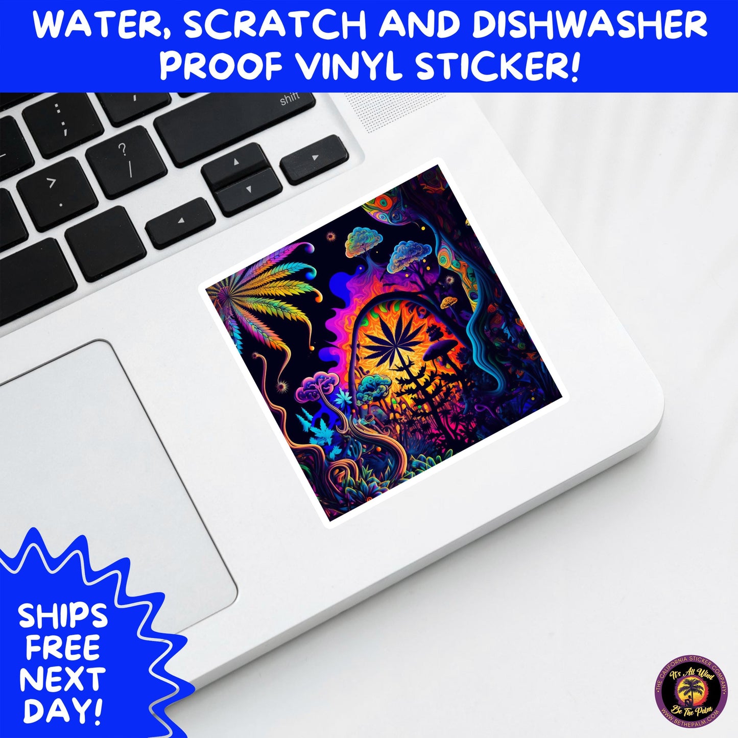 PSYCHEDELIC ART STICKERS | Trippy Groovy Vinyl Decals for Journals, Water Bottles, Laptops, Hippie Aesthetic Stickers for Vibe Lovers